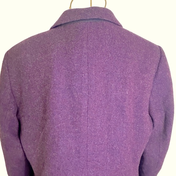 Talbots Wool Blazer Size 12 Plum - Picture 10 of 16